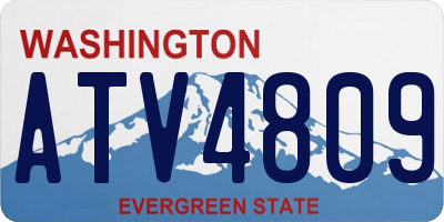 WA license plate ATV4809