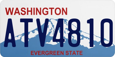 WA license plate ATV4810