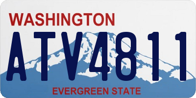 WA license plate ATV4811