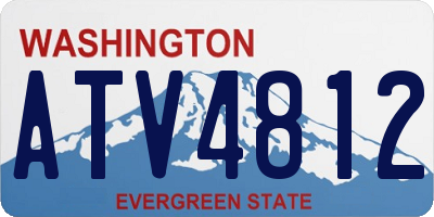 WA license plate ATV4812