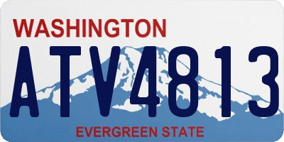 WA license plate ATV4813