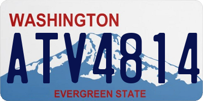 WA license plate ATV4814