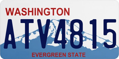 WA license plate ATV4815