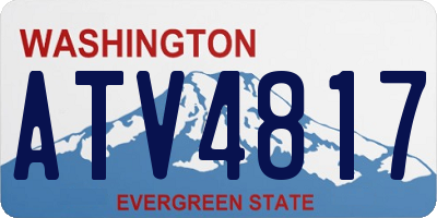 WA license plate ATV4817