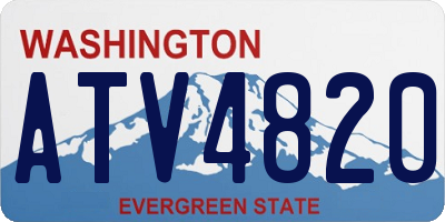 WA license plate ATV4820