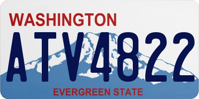 WA license plate ATV4822