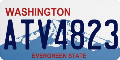 WA license plate ATV4823