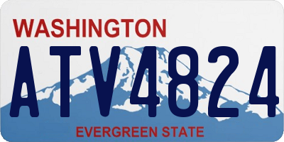 WA license plate ATV4824