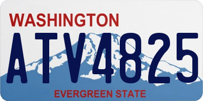 WA license plate ATV4825