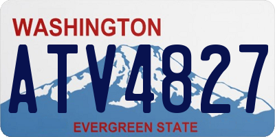 WA license plate ATV4827