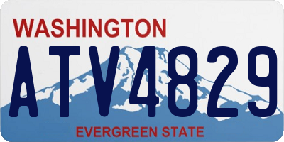 WA license plate ATV4829