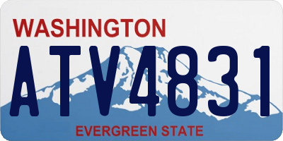 WA license plate ATV4831