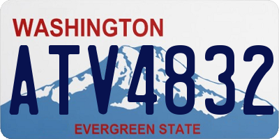 WA license plate ATV4832