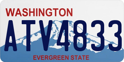 WA license plate ATV4833