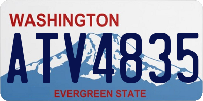 WA license plate ATV4835