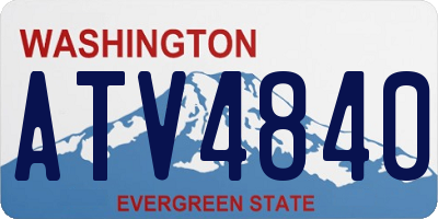 WA license plate ATV4840