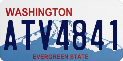 WA license plate ATV4841