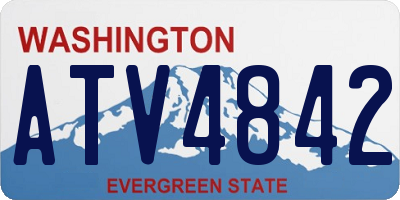 WA license plate ATV4842