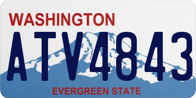 WA license plate ATV4843