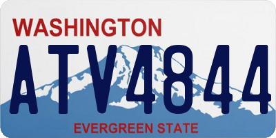 WA license plate ATV4844
