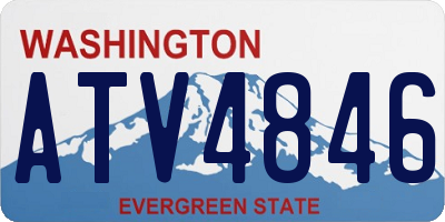 WA license plate ATV4846