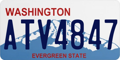 WA license plate ATV4847