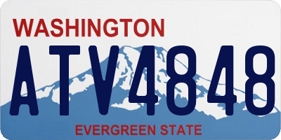 WA license plate ATV4848