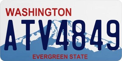 WA license plate ATV4849