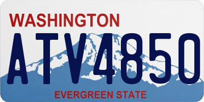 WA license plate ATV4850