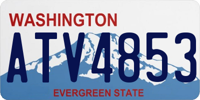 WA license plate ATV4853