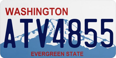 WA license plate ATV4855