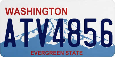 WA license plate ATV4856
