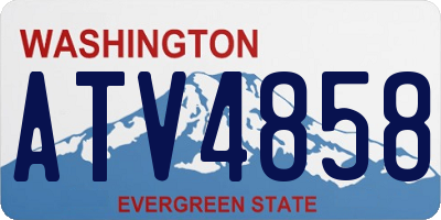 WA license plate ATV4858