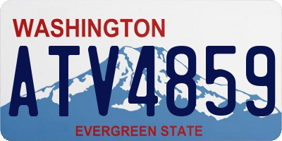 WA license plate ATV4859