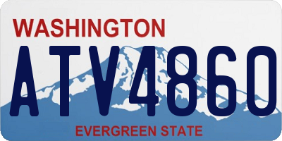 WA license plate ATV4860