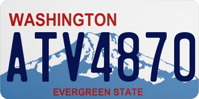 WA license plate ATV4870