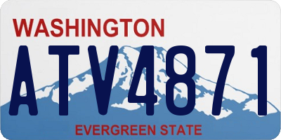 WA license plate ATV4871