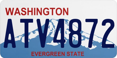 WA license plate ATV4872