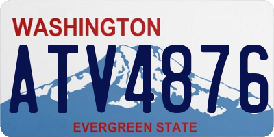 WA license plate ATV4876