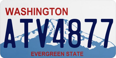 WA license plate ATV4877