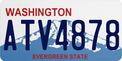 WA license plate ATV4878