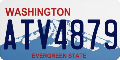 WA license plate ATV4879
