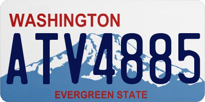 WA license plate ATV4885