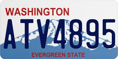 WA license plate ATV4895