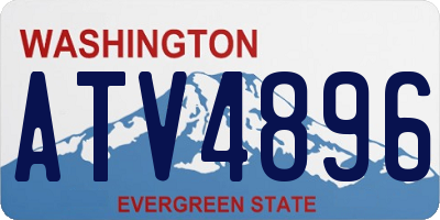 WA license plate ATV4896