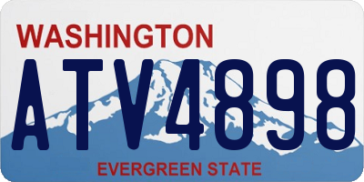 WA license plate ATV4898
