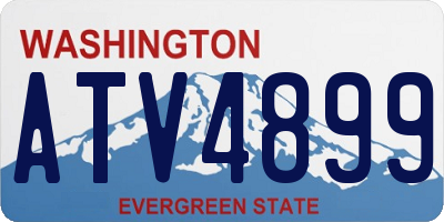 WA license plate ATV4899