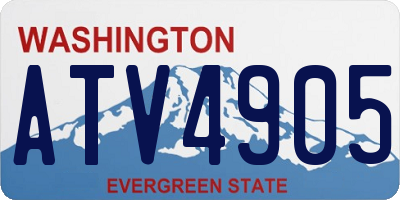 WA license plate ATV4905