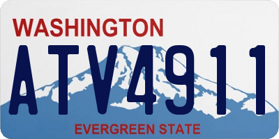 WA license plate ATV4911