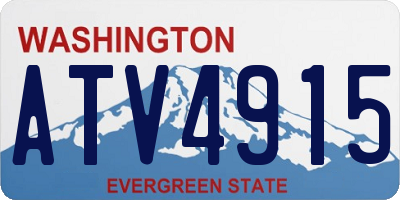 WA license plate ATV4915